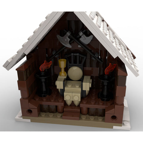 MOC - 96080 Winter Viking Mead Hall Building Blocks - LesDiy