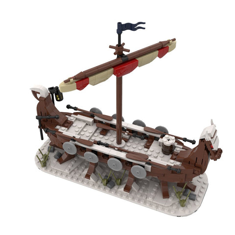 MOC - 98225 Winter Viking Longship Building Blocks - LesDiy