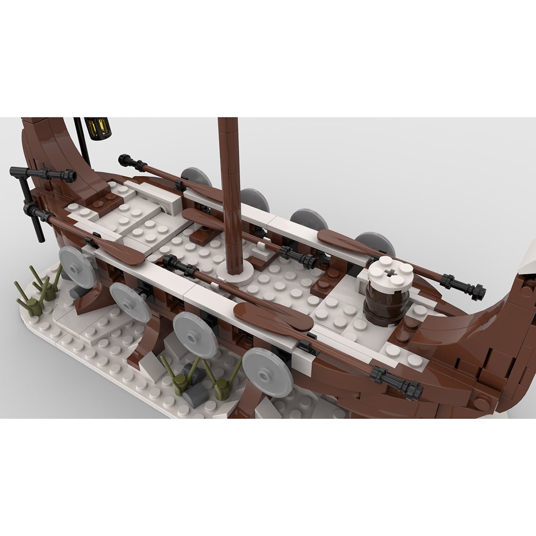 MOC - 98225 Winter Viking Longship Building Blocks - LesDiy