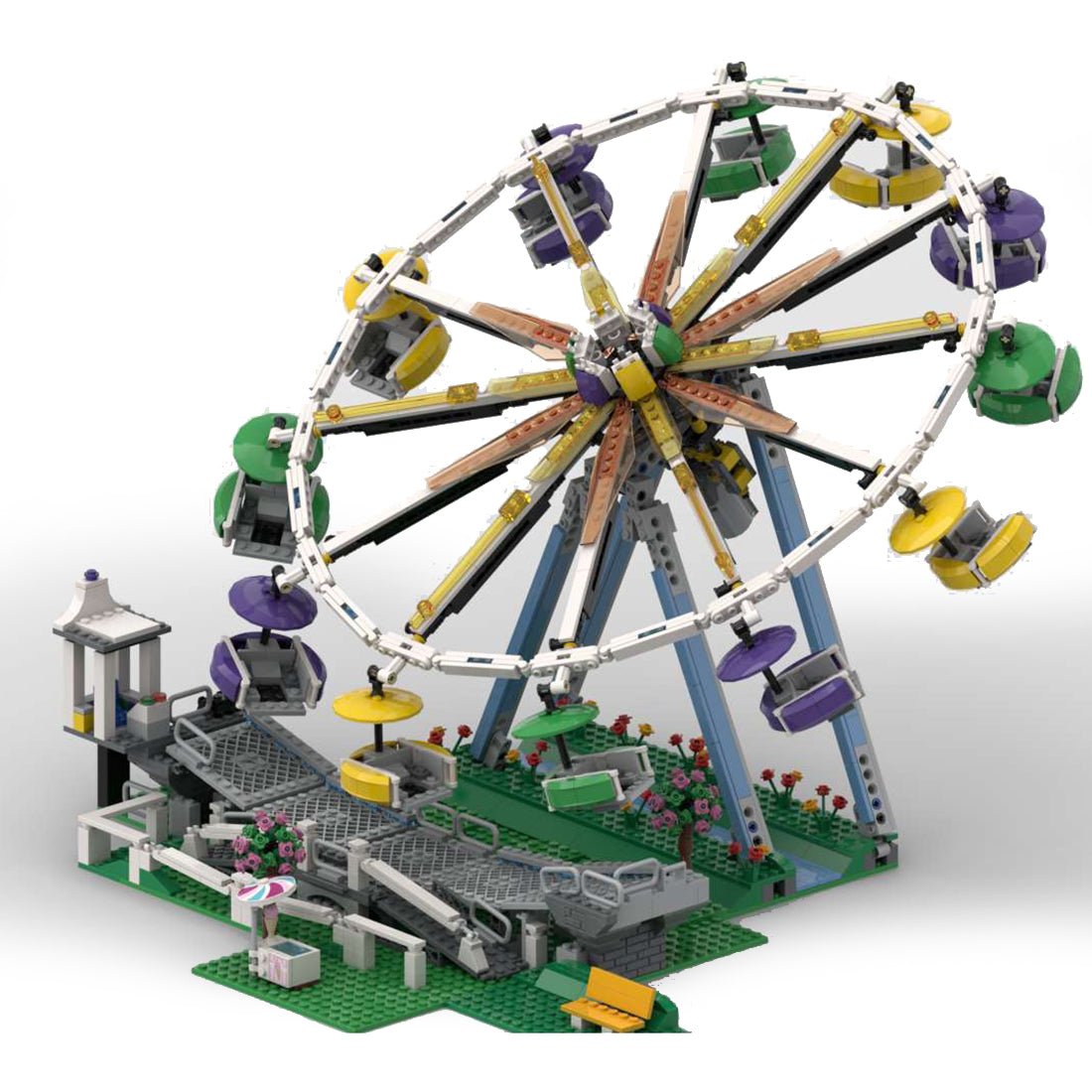 MOC - 99505 Ferris Wheel Model(Dynamic Version) - LesDiy