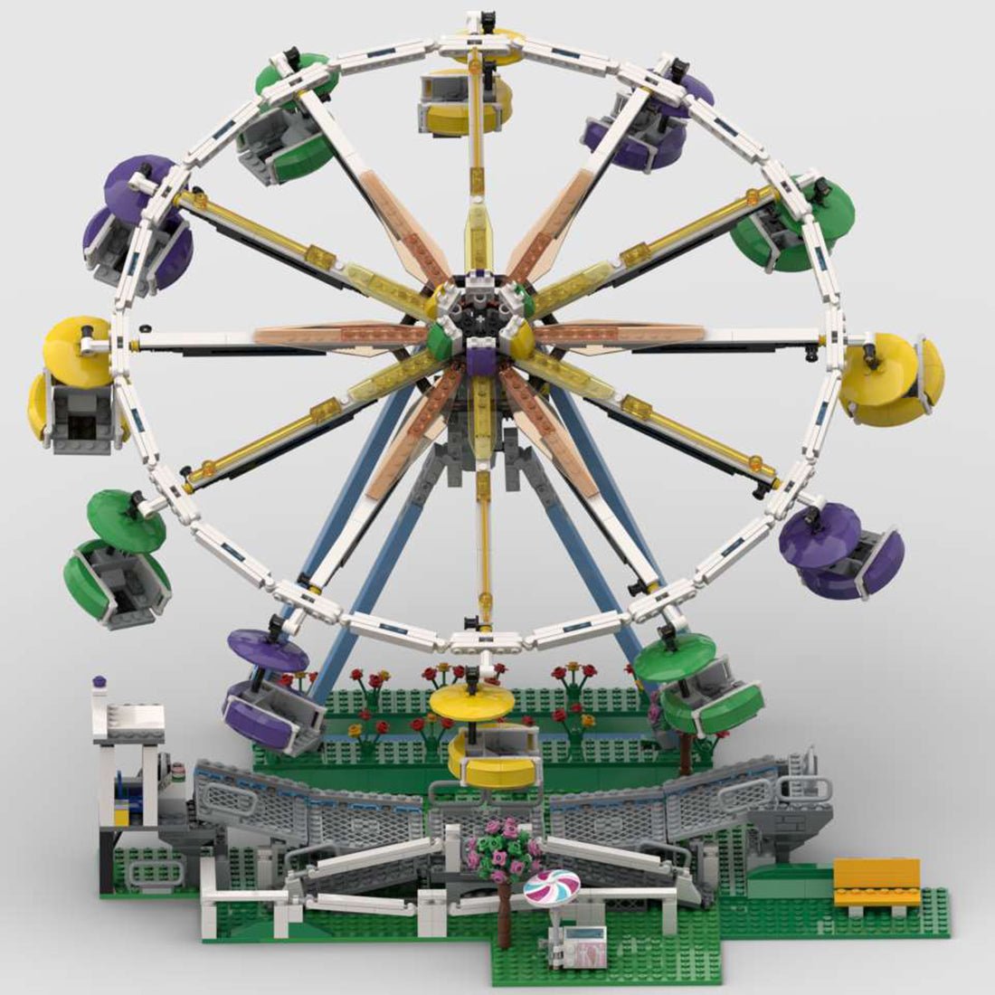 MOC - 99505 Ferris Wheel Model(Dynamic Version) - LesDiy