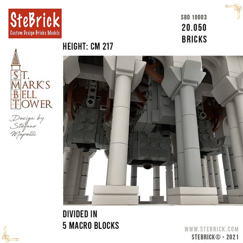 MOC - 99638 1/50 St - Mark's Bell Tower Building Blocks - LesDiy