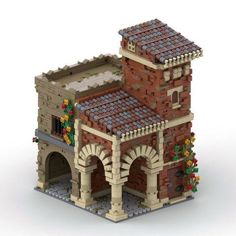 MOC Medieval Streetscape Restaurant - LesDiy