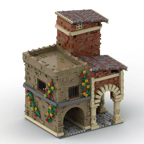 MOC Medieval Streetscape Restaurant - LesDiy