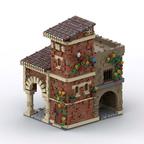 MOC Medieval Streetscape Restaurant - LesDiy