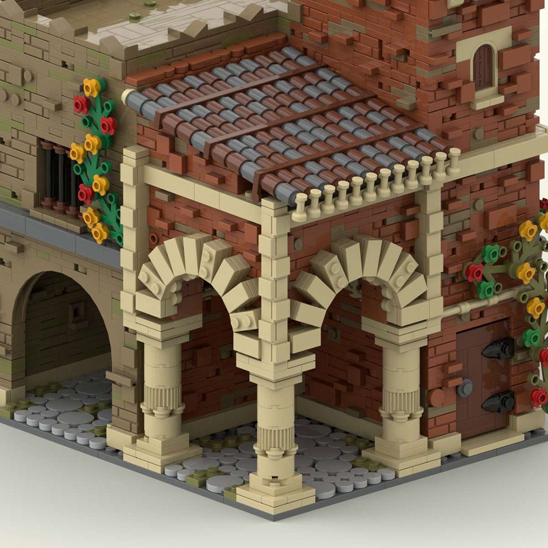 MOC Medieval Streetscape Restaurant - LesDiy