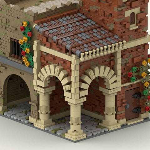 MOC Medieval Streetscape Restaurant - LesDiy