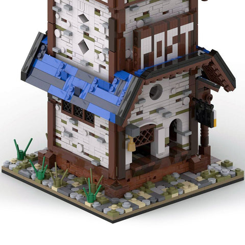 MOC Medieval Streetscape Station Structure Model - LesDiy