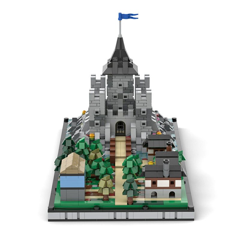 MOC Microscale Castle Village Diorama - LesDiy