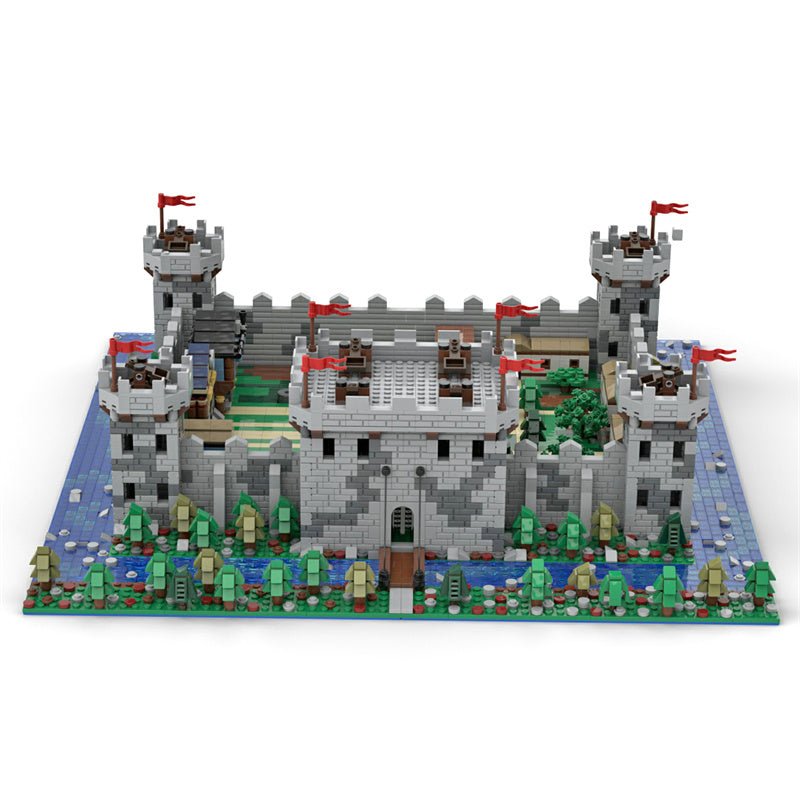 MOC Microscale Diorama Castle Village - LesDiy