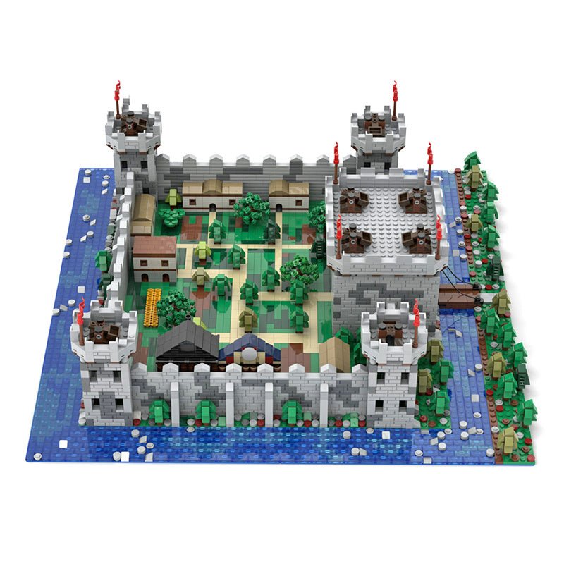 MOC Microscale Diorama Castle Village - LesDiy