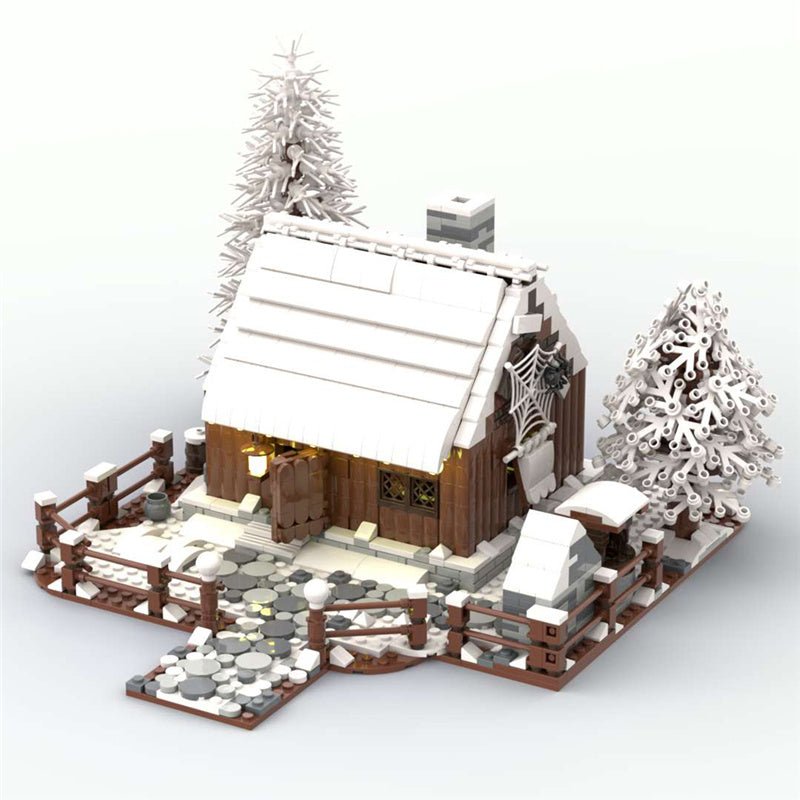 MOC Wooden House in Winter - LesDiy