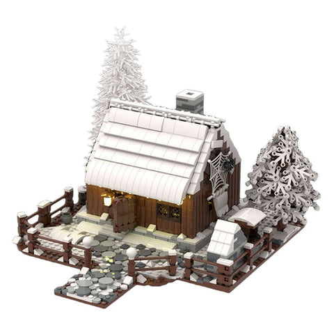 MOC Wooden House in Winter - LesDiy