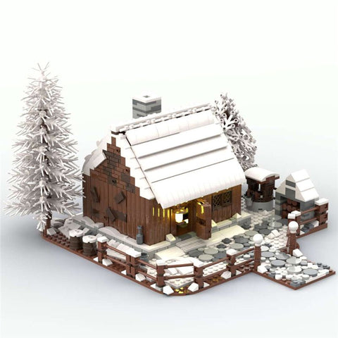 MOC Wooden House in Winter - LesDiy