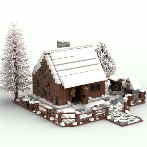 MOC Wooden House in Winter - LesDiy