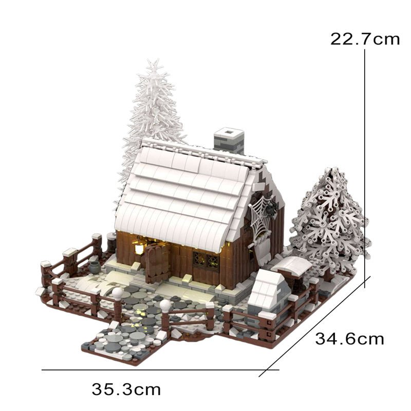 MOC Wooden House in Winter - LesDiy