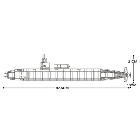 Mocsage 1/125 UCC Los Angeles - class Military Nuclear Submarine - LesDiy