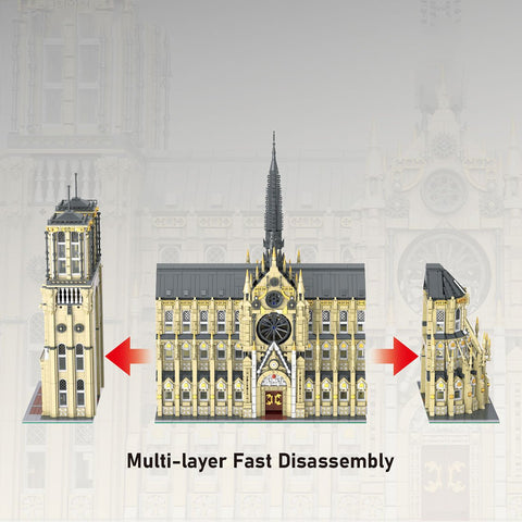 Notre - Dame Cathedral Assembly Toy Building - LesDiy