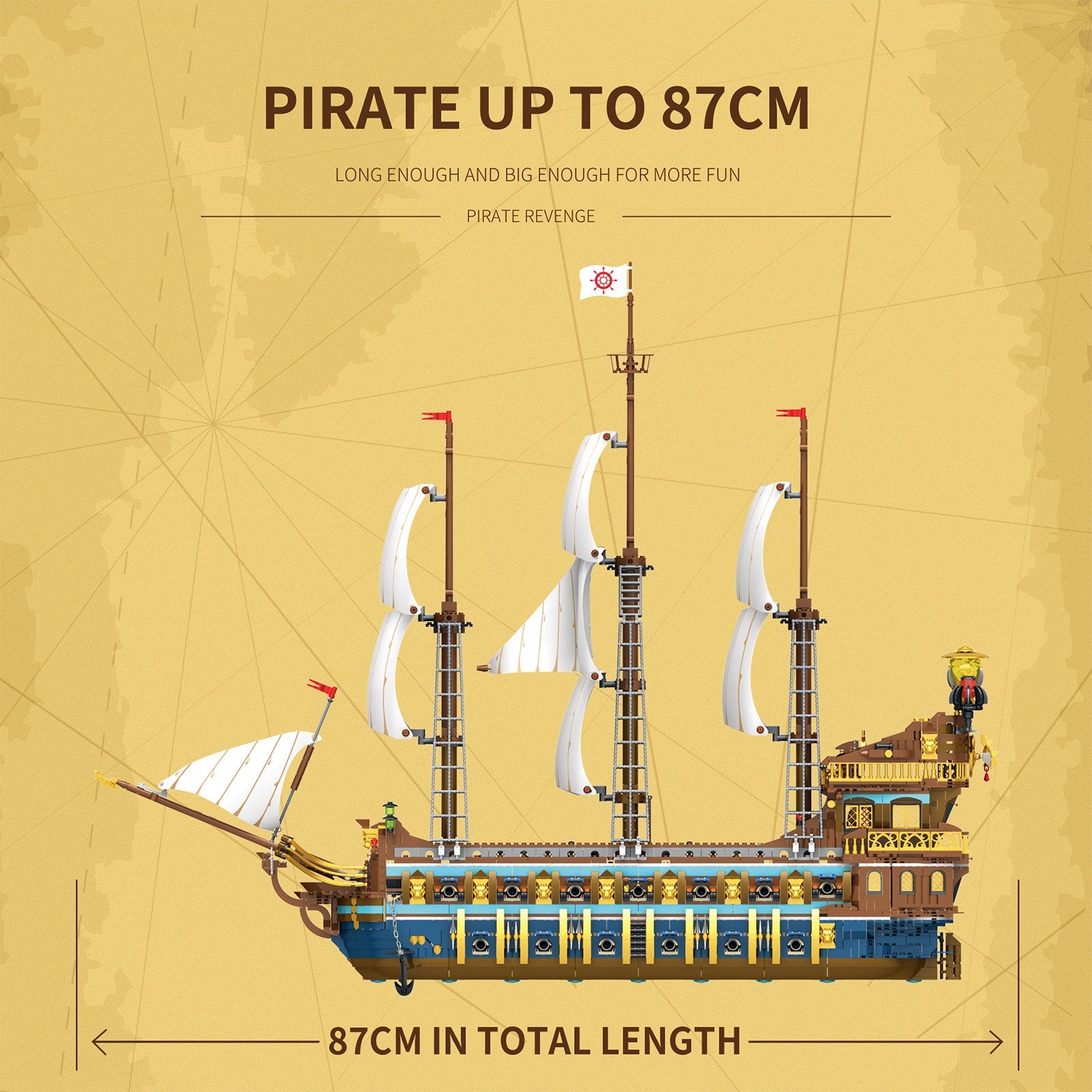 Royal Fleet Corsair Series Building Blocks Assembly MOC Toy STEM Set - LesDiy