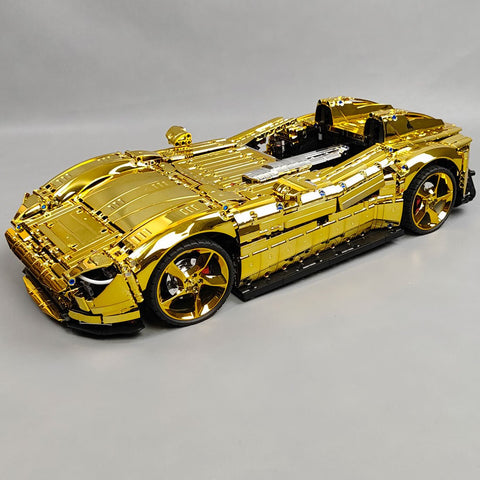 SP - 2 Racing car Tech theme Gold Electroplated Chrome  - LesDiy