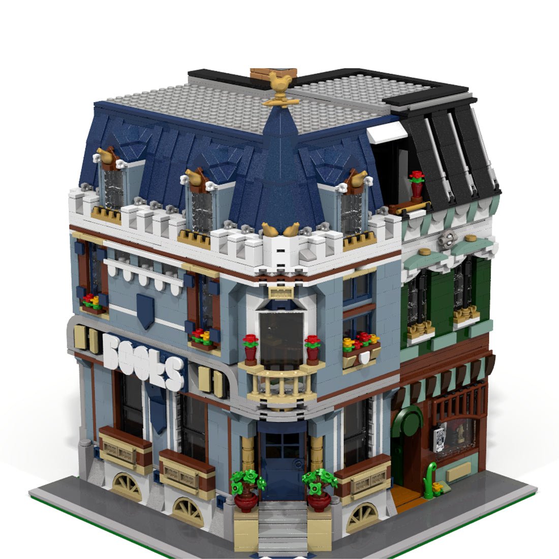 Technic Architecture Modular Street Series Bookstore for Lego - LesDiy