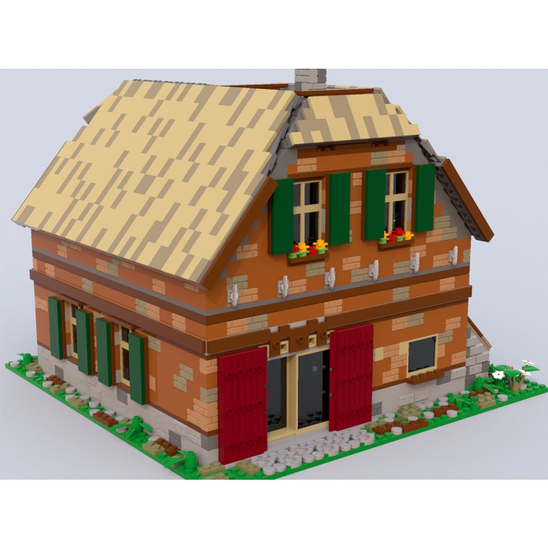 Technic Architecture Rustic Farmhouse Compitable with Lego - LesDiy - farmhouse