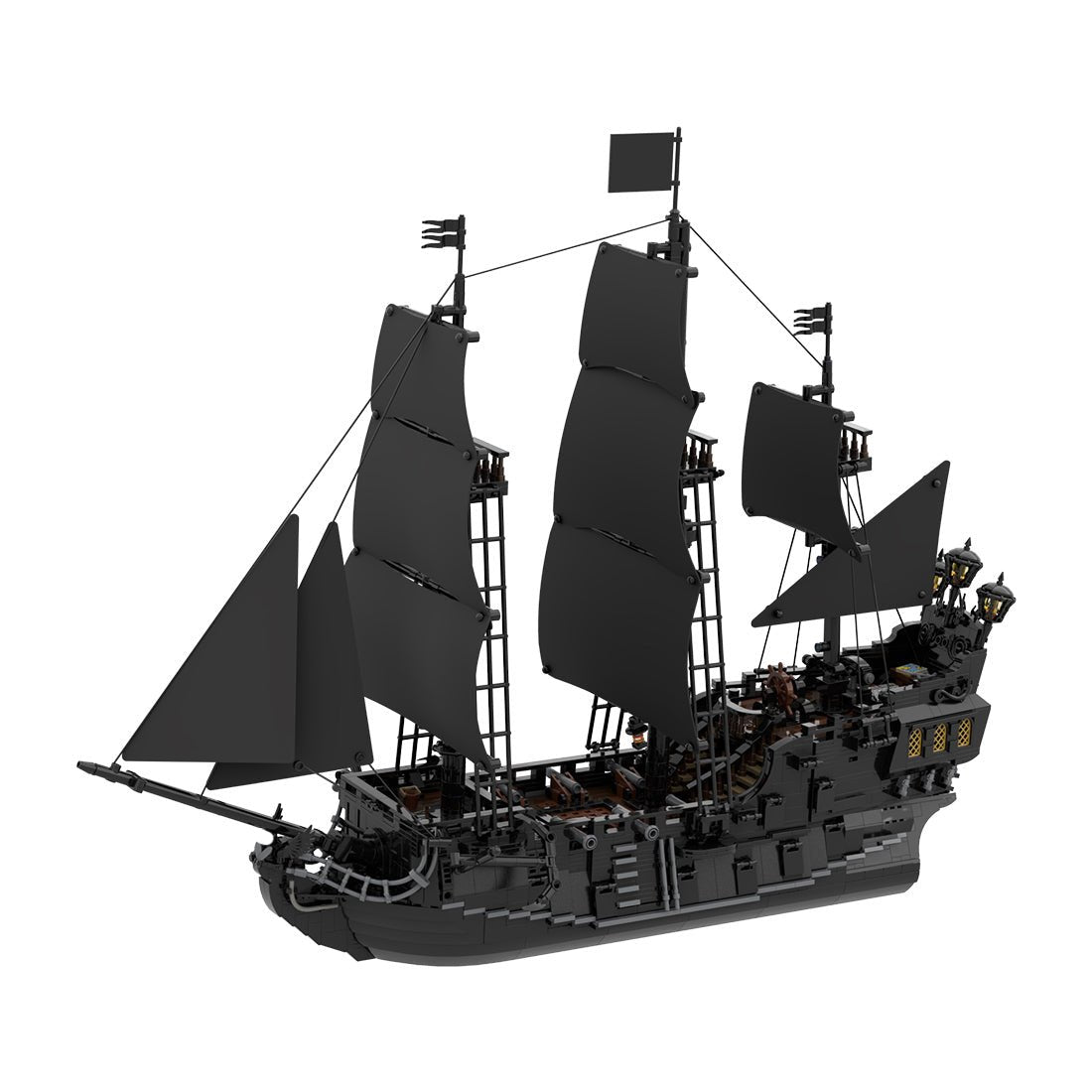 The Black Pearl Medieval Pirate Ship Model - LesDiy