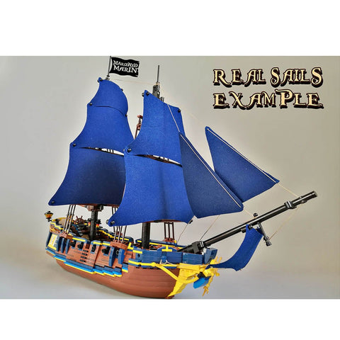 Triton Warship Model with Sails - LesDiy - 