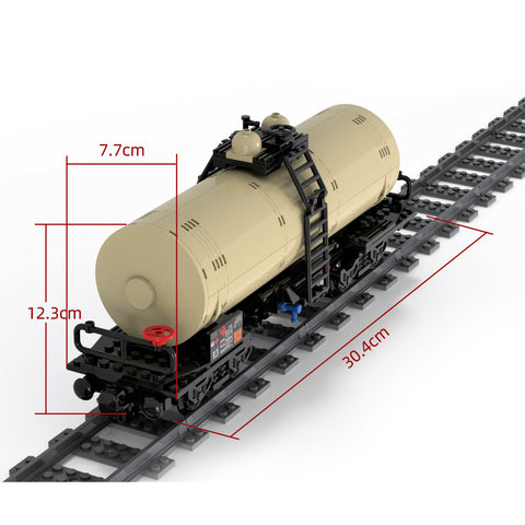 MOC-81220 Locomotive Four-Axle Oil Tanker for Lego