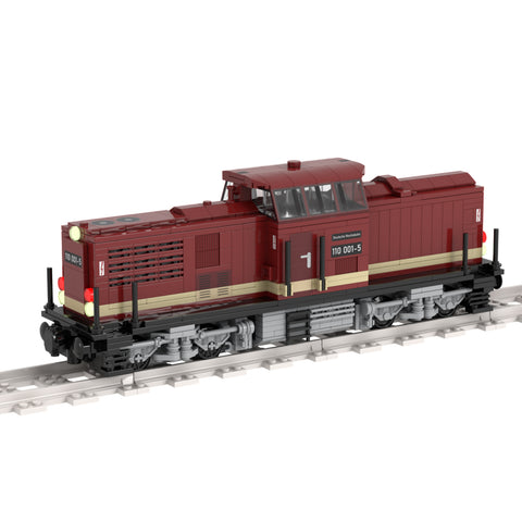 MOC-56807 Railway Locomotive Internal Combustion Engine for Lego