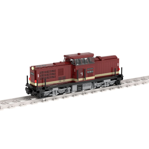 MOC-56807 Railway Locomotive Internal Combustion Engine for Lego