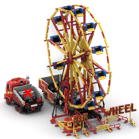 MOC-58005 Static Large Fairground Big Wheel for Lego