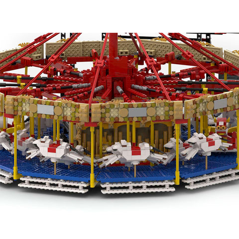 MOC-73320 Static Large Fairground Carousel for Lego