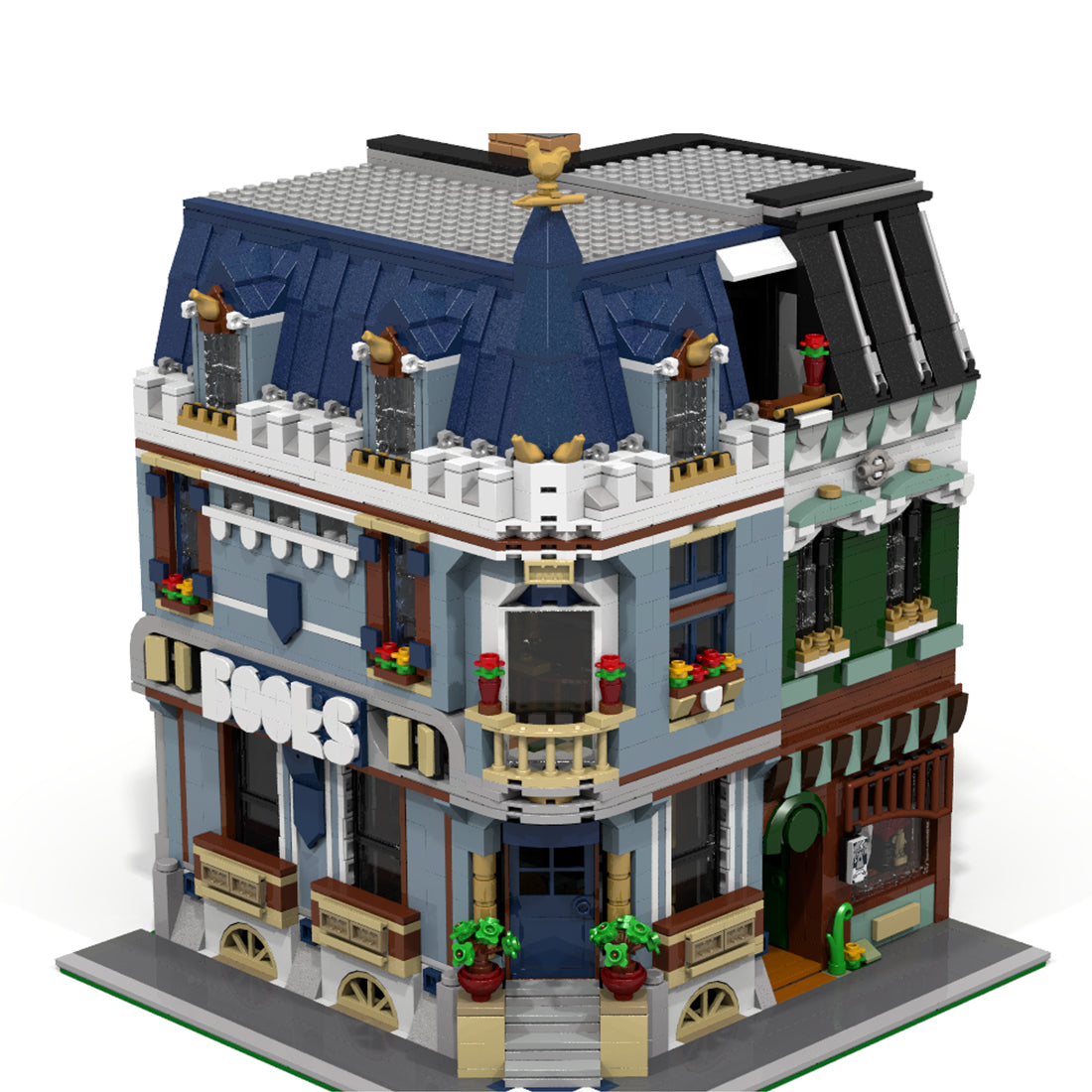 Technic Architecture  Modular Street Series Bookstore for Lego